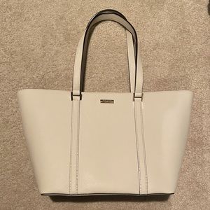 White Kate spade large tote bag
